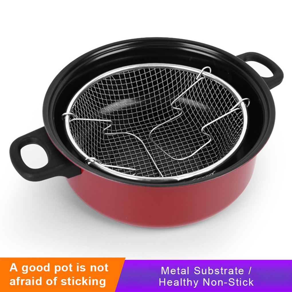 Deep Fryer Stainless - Frittiertopf, Apartment-Fritteuse, antihaftbeschichtete Töpfe, Chip-Pfanne, Kochwerkzeug,