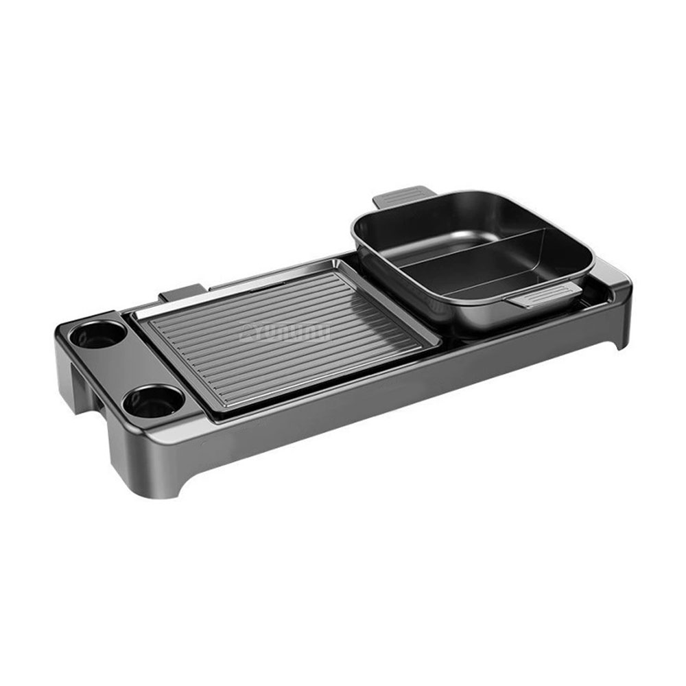 Kitchen Appliances For Home - Elektrischer Grill-Hotpot-Herd mit Doppelfunktion: Kochtopf und