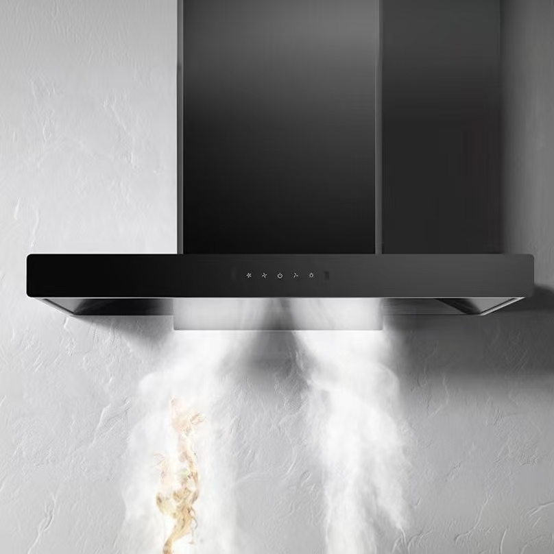 Kitchen Appliances In English - 900mm Hochwertige Dunstabzugshaube mit Glaspanel für