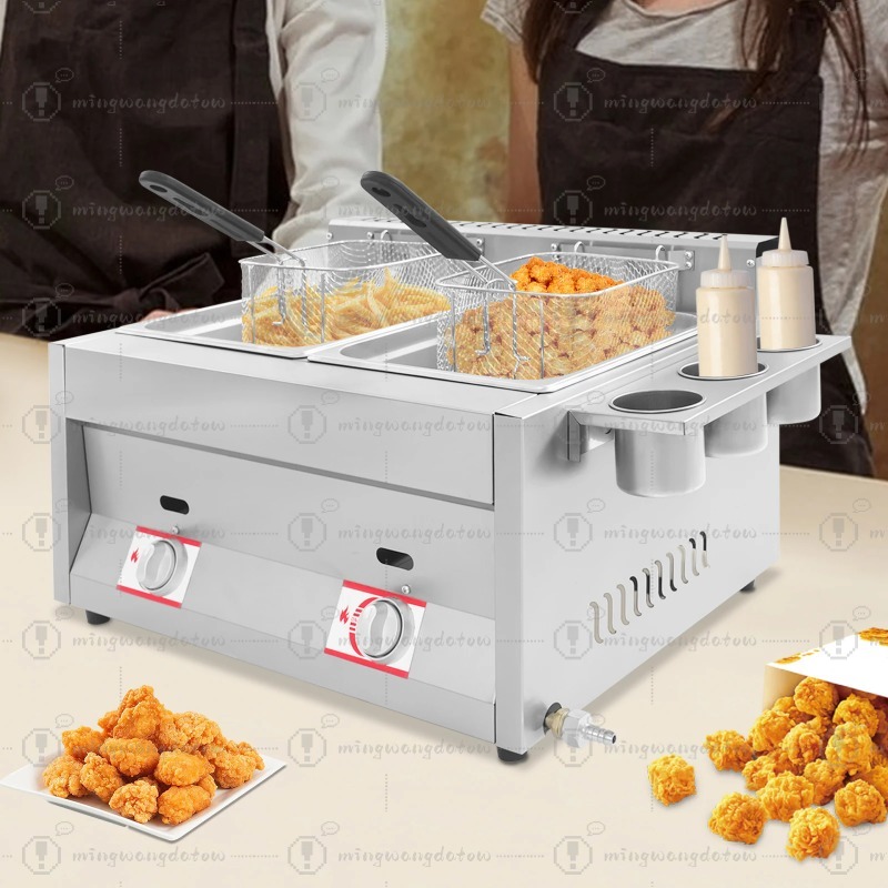 NEUE Gewerbliche Gas-Fritteuse – Deep Fryer Stainless Bewertung und Preis