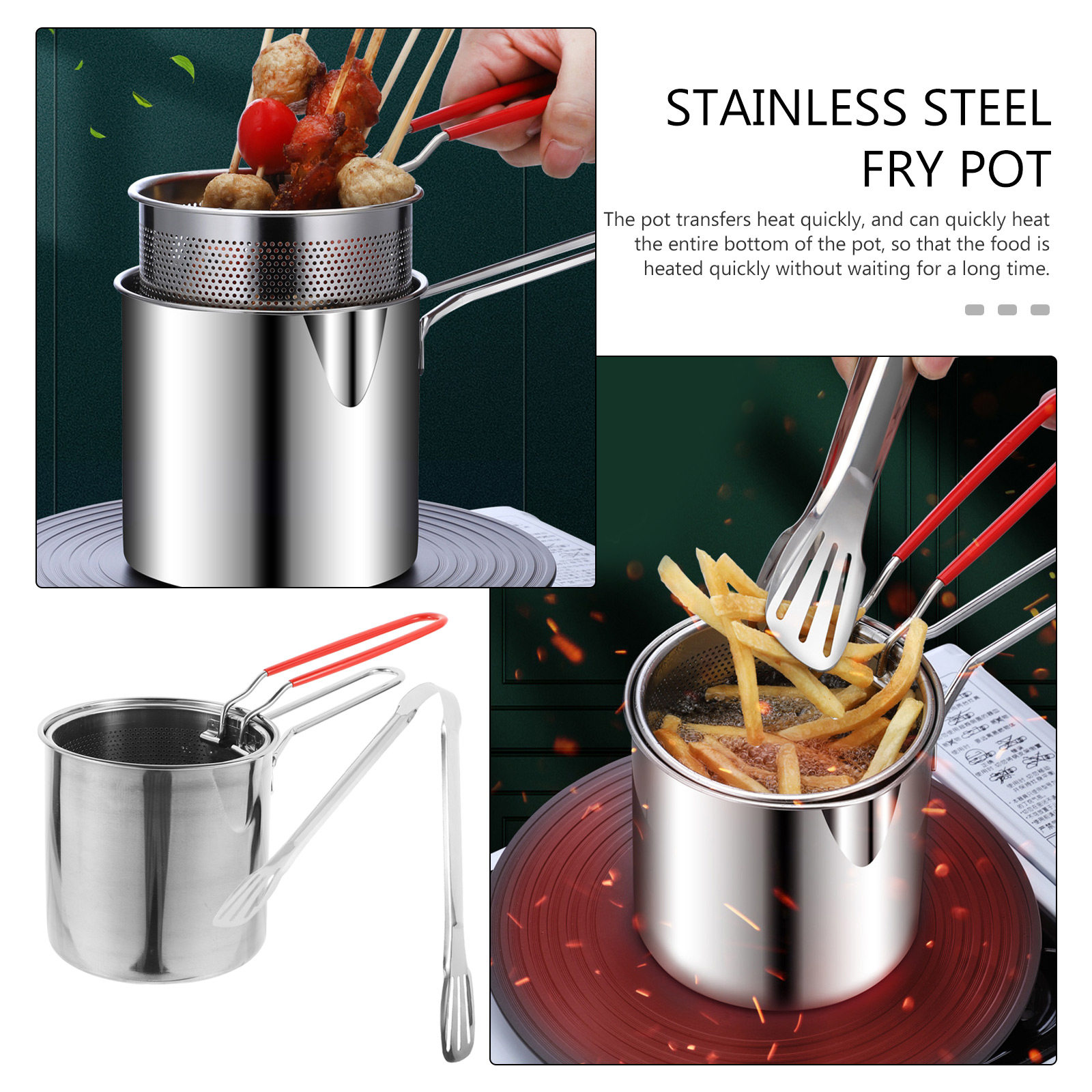 1 Set Multifunktionaler Edelst – Deep Fryer Stainless Bewertung und Preis